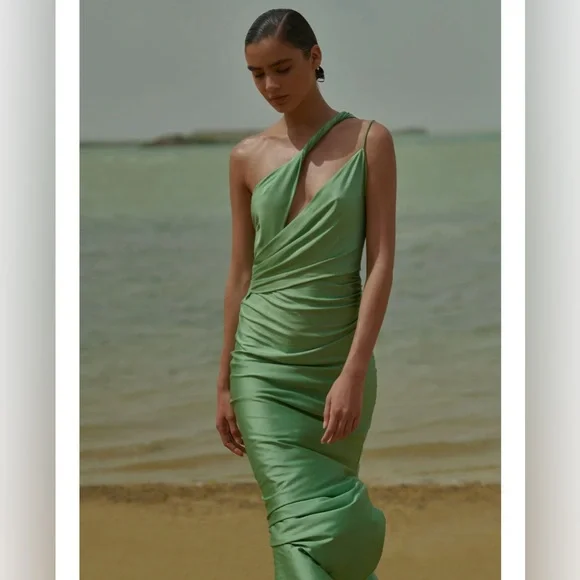 baobab green dresses with sleeves Isla Maxi Dress S / Natura main image 1
